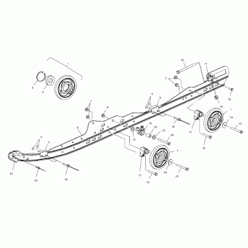 RAIL MOUNTING SUSPENSION - S00SR7ASA (4954105410b011)