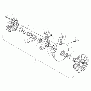 DRIVE CLUTCH - S00SR6DS (4954125412b014)