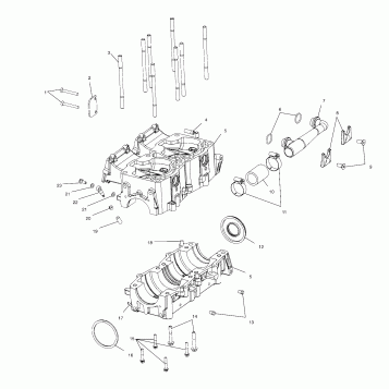 CRANKCASE - S00SR6DS (4954125412c006)