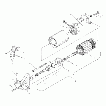STARTING MOTOR - S00ST6ES (4954135413C009)