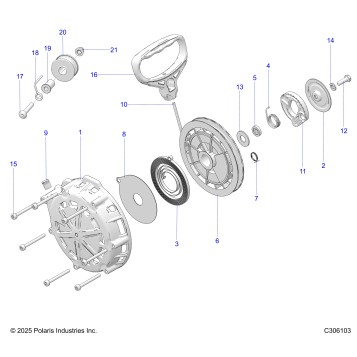 ENGINE, RECOIL STARTER - S26TDV8MS (C603103)
