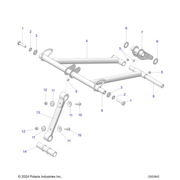SUSPENSION, TORQUE ARM, FRONT - S26TLG8RS (C602845)