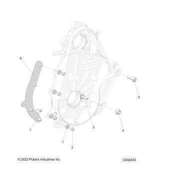 DRIVE TRAIN, CHAINCASE MOUNTING - S25CED5TSL/TSU (C602433)