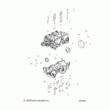 ENGINE, CRANKCASE - S23TDL6KSA (49SNOWCRANKCASE156LE)