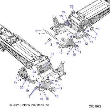 CHASSIS, BULKHEAD ASM. - S23TGW9BS/TGM9BS (C601972)