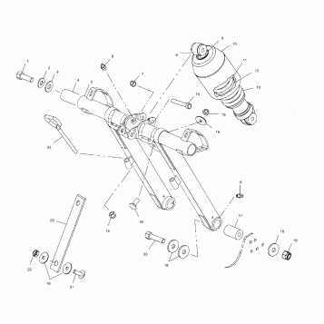 FRONT TORQUE ARM - S00NX4CS (4954025402B012)
