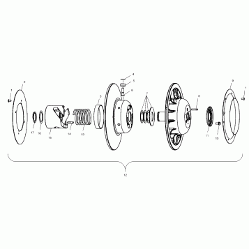 DRIVEN CLUTCH - S00NX4CS (4954025402C001)