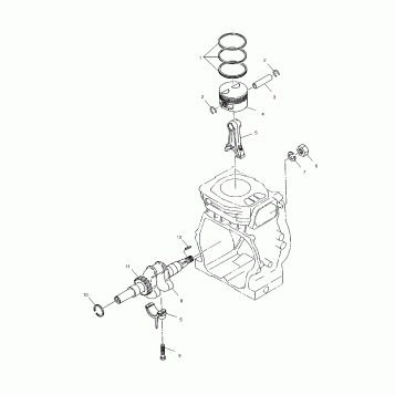 PISTON and CRANKSHAFT - S00WB1AS (4956195619B005)