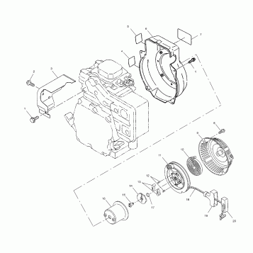 RECOIL STARTER/BLOWER HOUSING - S00WB1AS (4956195619B006)