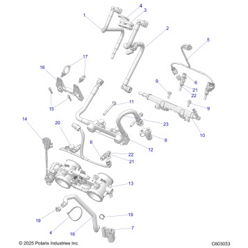 FUEL SYSTEM, RAIL, LINES and THROTTLE BODY - S26TDZ8MS (C602870)