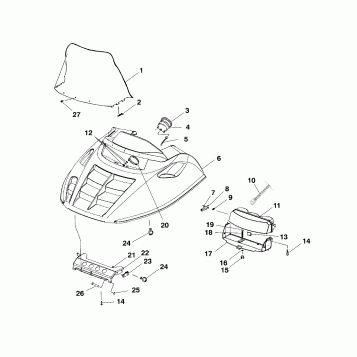 HOOD ASSEMBLY - S00LT3AS (4958075807a009)