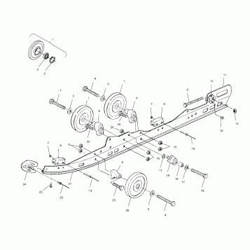 RAIL MOUNTING SUSPENSION - S00LT3AS (4958075807b006)