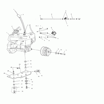 ENGINE MOUNTING - S00LT3AS (4958075807b011)
