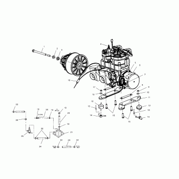 ENGINE MOUNTING - S00NP6ES (4958115811C007)