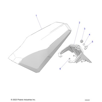 BODY, SEAT ASM. AND REAR TANK TRIM - S26TDP8RS (C602491)