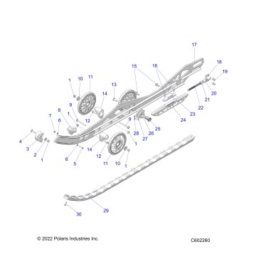 SUSPENSION, RAIL BEAM LH/RH - S23TKV8MS (C601667)