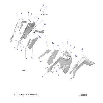 BODY, SIDE PANELS AND TRIM - S26TKL9BS (C602646)