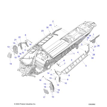 CHASSIS, FOOTRESTS, AND RUNNING BOARDS - S26TFM8MS (C602882)