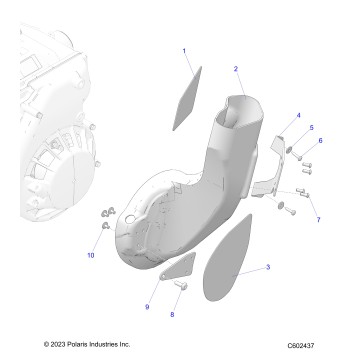 ENGINE, AIR DUCT, INLET - S25CED5TSL/TSU (C602437)