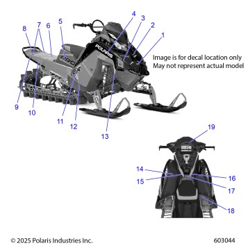 BODY, DECALS, BLACK SIDE PANEL W/BLU DUSK ACCENT-  S26TGM9BS (603043)