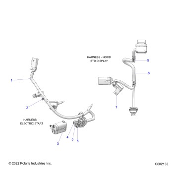 ELECTRICAL, WIRE HARNESS, HOOD, ELEC. START - S26TLF6RSL (602133)