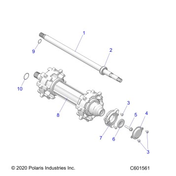 DRIVE TRAIN, JACKSHAFT and DRIVESHAFT - S25AJE6RSN/6RSP (C601561)