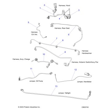 ELECTRICAL, HARNESS, HOOD, JUMPERS, MISC. - S25AJE6RSN/6RSP (C602743)