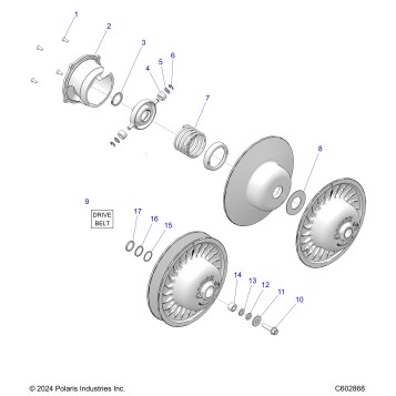 DRIVE TRAIN, CLUTCH, SECONDARY - S25TDV8MS (C602868)