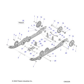 SUSPENSION, REAR - S23TKV8MS (C602226)