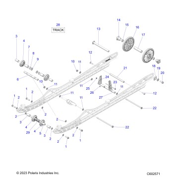SUSPENSION, REAR - S24TFK6RS (C601948)