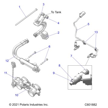 FUEL SYSTEM, RAIL, LINES and THROTTLE BODY - S23TKV6RS (600939C)