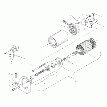 STARTING MOTOR - S00SD6DS (4954055405D001)