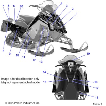 BODY, DECAL, BLACK SIDE PANEL W/BLU DUSK ACCENT - S26TDZ8RS (603078)