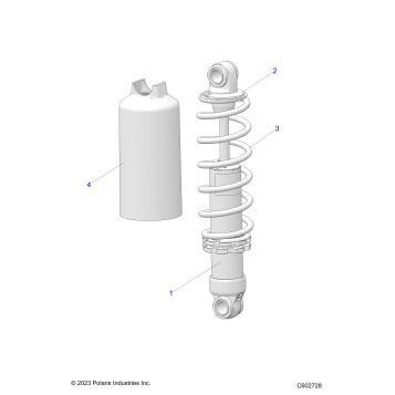 SUSPENSION, SHOCK, FRONT TRACK - S25AJE6RSN/6RSP (C602728)