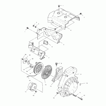 BLOWER HOUSING & RECOIL - S00LD3AS (4953535353c005)