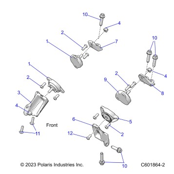 ENGINE, MOUNTING & LONG BLOCK - S25AJE6RSN/6RSP (C601864-2)