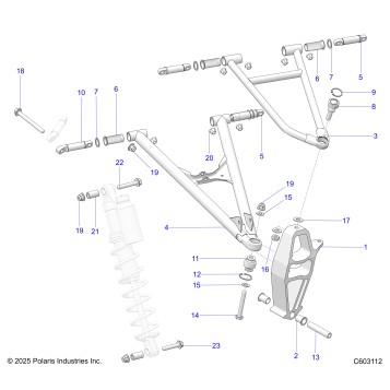 SUSPENSION, CONTROL ARMS and SPINDLE - S18DCH8PS ALL OPTIONS (C603112)