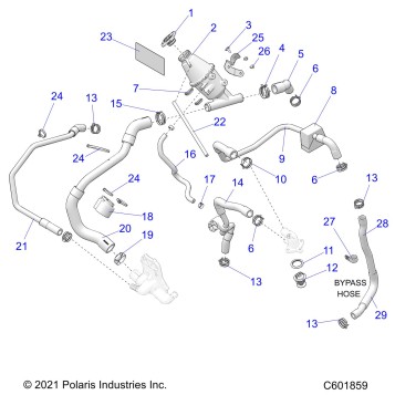 ENGINE, COOLING SYSTEM - S22TDL6KSA (601859)