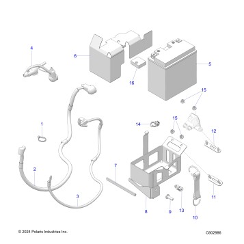 ELECTRICAL, BATTERY/BOX and CABLES - S26TLP6RS E.S. OPTION (C602986)