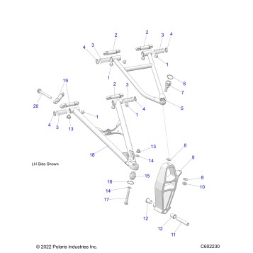 SUSPENSION, CONTROL ARMS and SPINDLE - S23TDL6KSA (C602230)