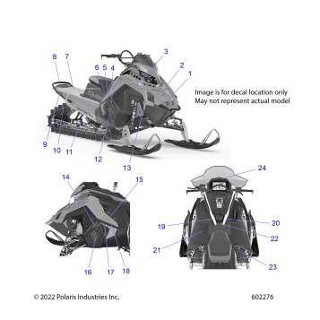 BODY, DECAL, BLACK SIDE PANEL W/BLUE ACCENT - S23TGG9BS/TGY9BS (602276)