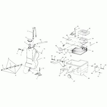 OIL TANK / AIR BOX - S02ST4BS (4967516751C005)