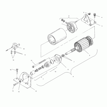 STARTING MOTOR - S02ND4BS (4967516751D001)
