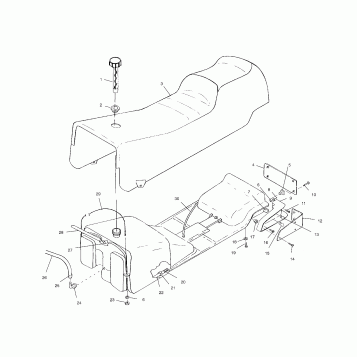 SEAT and GAS TANK - S02ST5BS (4968226822A004)