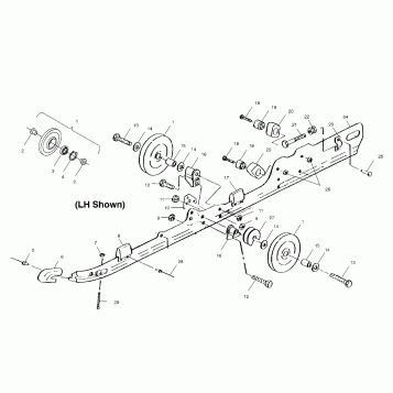 RAIL MOUNTING (SUSPENSION) - S02ST5BS (4968226822B009)