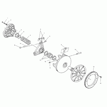 DRIVE CLUTCH - S02ST5BS (4968226822B012)