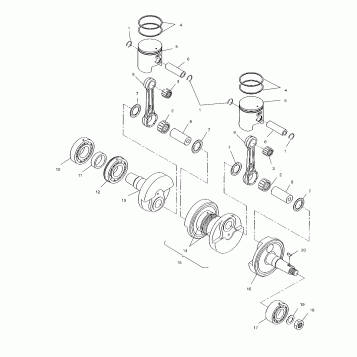 PISTON and CRANKSHAFT - S02NB5BS (4968256825C003)