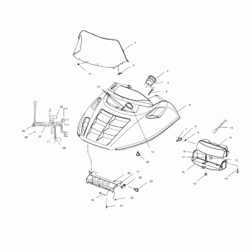 HOOD ASSEMBLY - S02LD3AS (4968406840A07)
