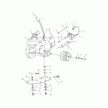 ENGINE MOUNTING - S02LD3AS (4968406840B11)