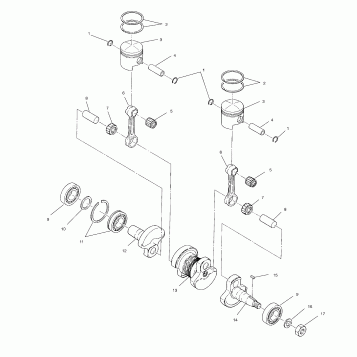 PISTON and CRANKSHAFT - S02LD3AS (4968406840C02)